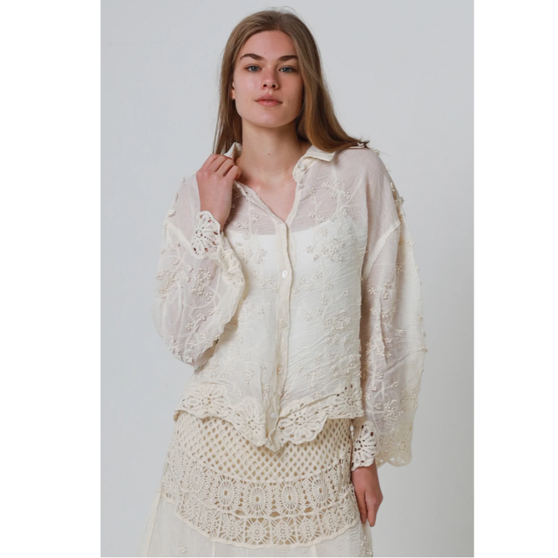 Ladies Cream or White Lace Top & Skirt Set – Size 10–14-Hand Picked Imports