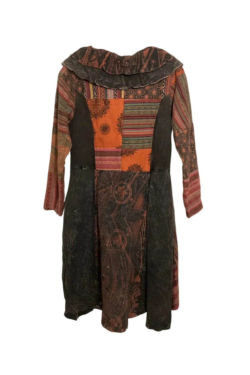 Unisex Patchwork Hippie Festival Jacket free Size-Hand Picked Imports
