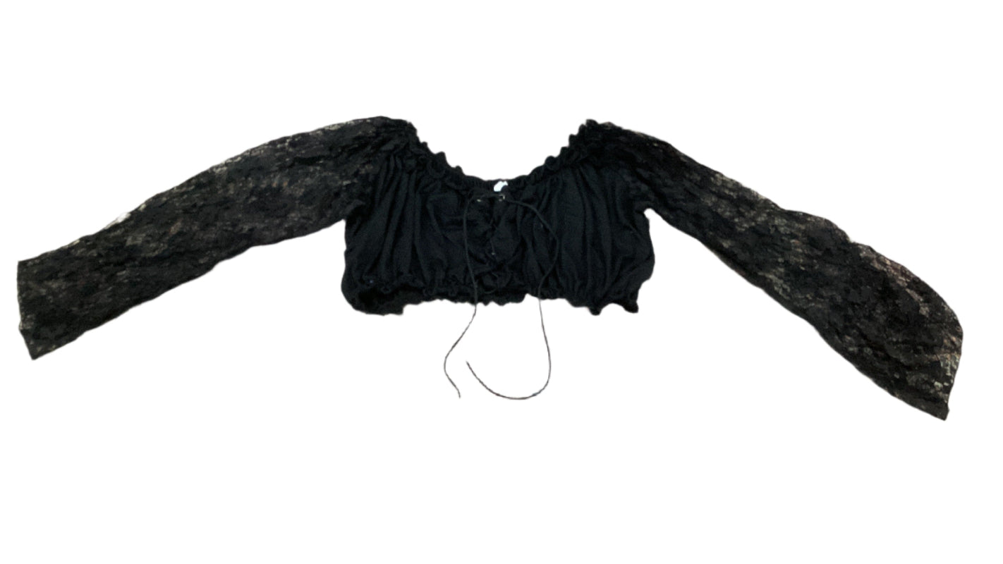 Ladies Lone Sleeve Gypsy Crop Top Lace Top-Hand Picked Imports