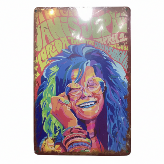 Janis Joplin- Tin Sign 30 X 20 cm-Hand Picked Imports