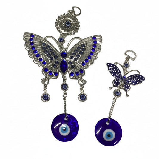 Turkish Evil Eye Butterfly Owl Elephant Wall Hangings-Hand Picked Imports