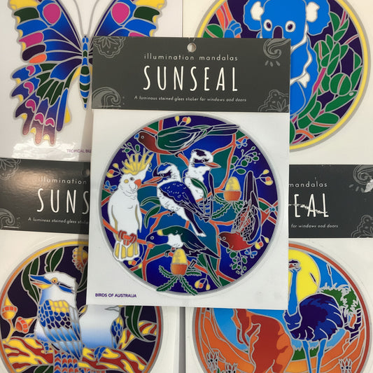 Australiana Colourful Sunseal Window Stickers-Hand Picked Imports