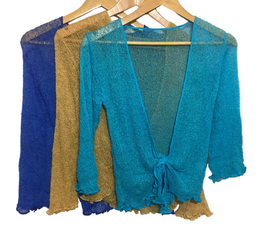 Ladies Stretchy Crochet Top Size Medium-Hand Picked Imports