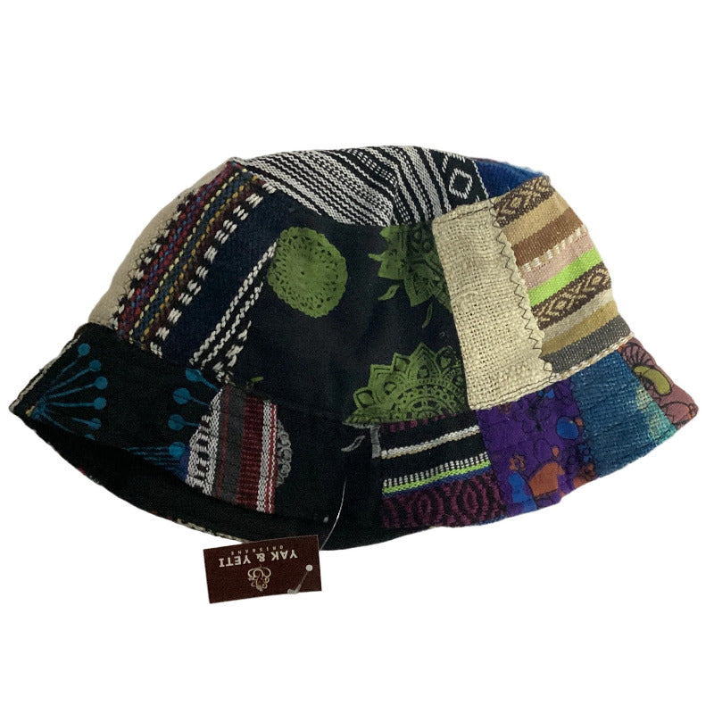 Patchwork Cotton Unisex Hippie Hat Handmade in Nepal-Hand Picked Imports