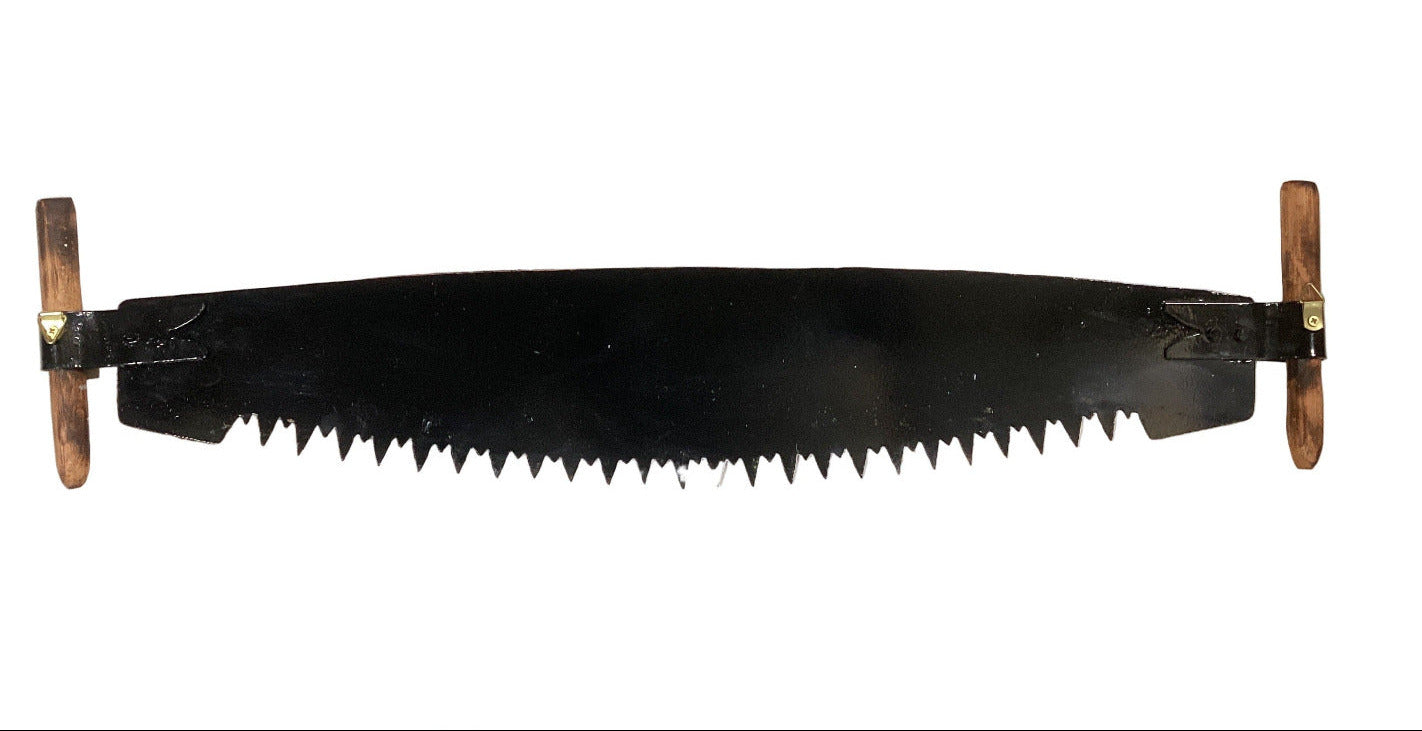 Farm Scene - Hand Painted Miniature Crosscut Saw By Artist Susan Hend Russell 66X11cm-Hand Picked Imports