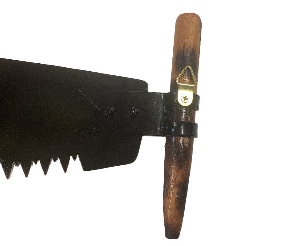 "Woolshed" By Artist Susan Hend Russell Hand Painted Miniature Crosscut Saw 66 x 11 cm-Hand Picked Imports