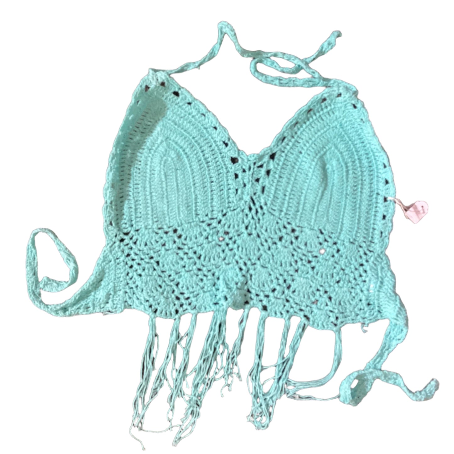 Ladies Lace & Cotton Festival BoHo Crochet Top Size S/M-Hand Picked Imports