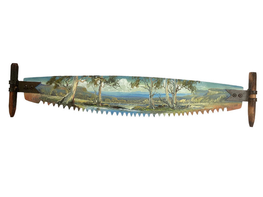 After the Rain – Hand Painted Miniature Crosscut Saw | Susan Hend Russell-Hand Picked Imports