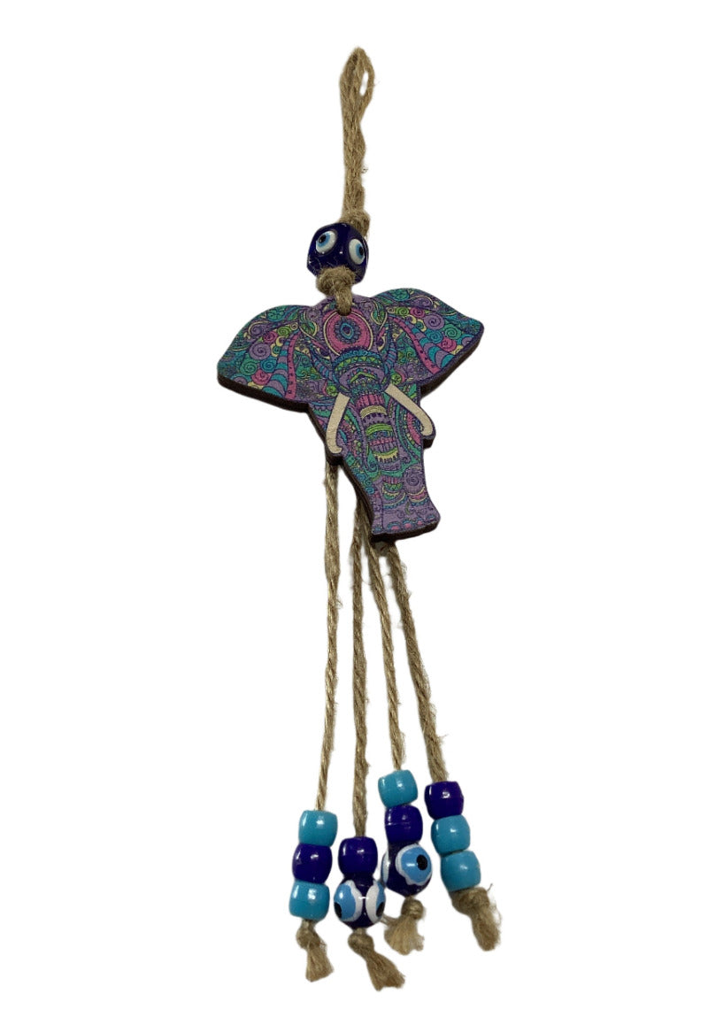 Turkish Evil Eye Butterfly Owl Elephant Wall Hangings-Hand Picked Imports