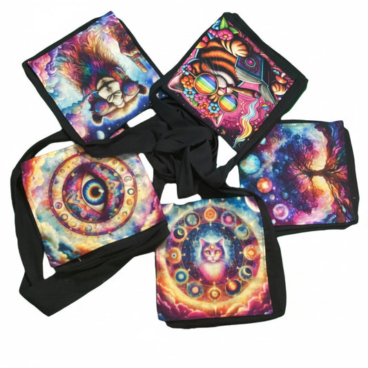 BoHo Festival Laser Printed Bag – Handmade in India-Hand Picked Imports