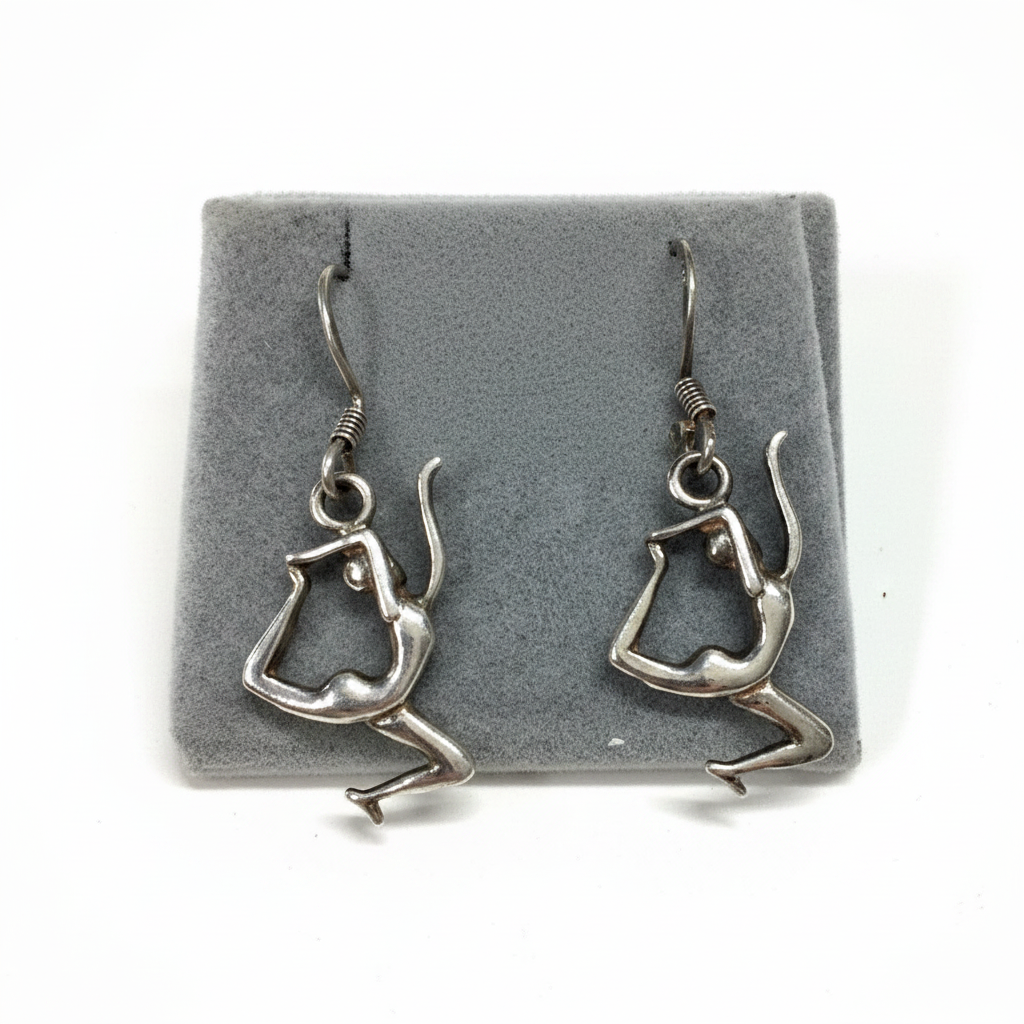 925 Sterling Silver Yoga Earrings-Hand Picked Imports