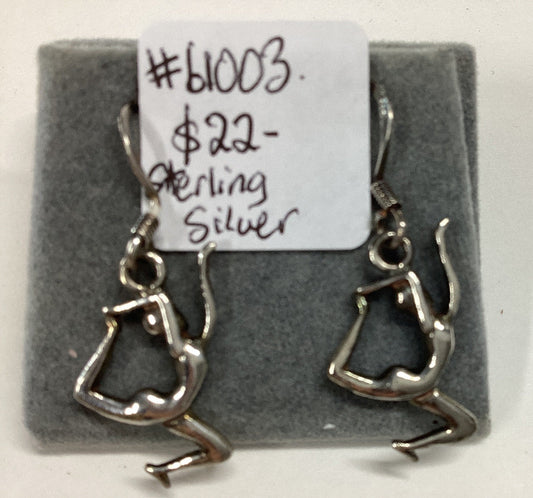 925 Sterling Silver Yoga Earrings-Hand Picked Imports