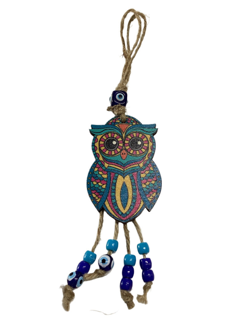 Turkish Evil Eye Butterfly Owl Elephant Wall Hangings-Hand Picked Imports