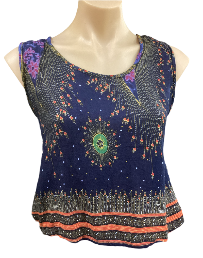 Ladies summer Rayon Top Size Medium-Hand Picked Imports