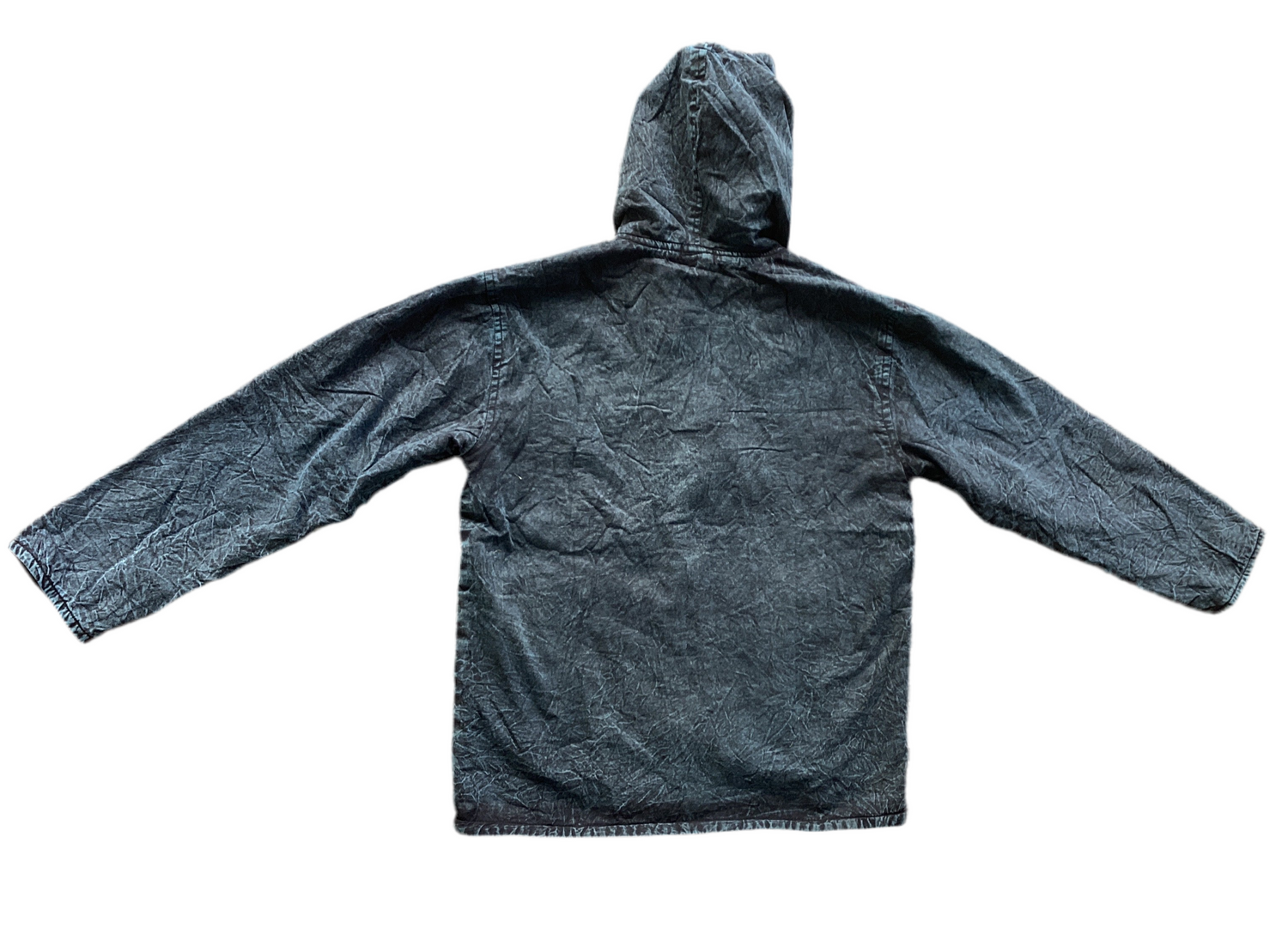 Men's Mushroom Printed Stone Washed Hippie Festival Jacket Size Large-Hand Picked Imports