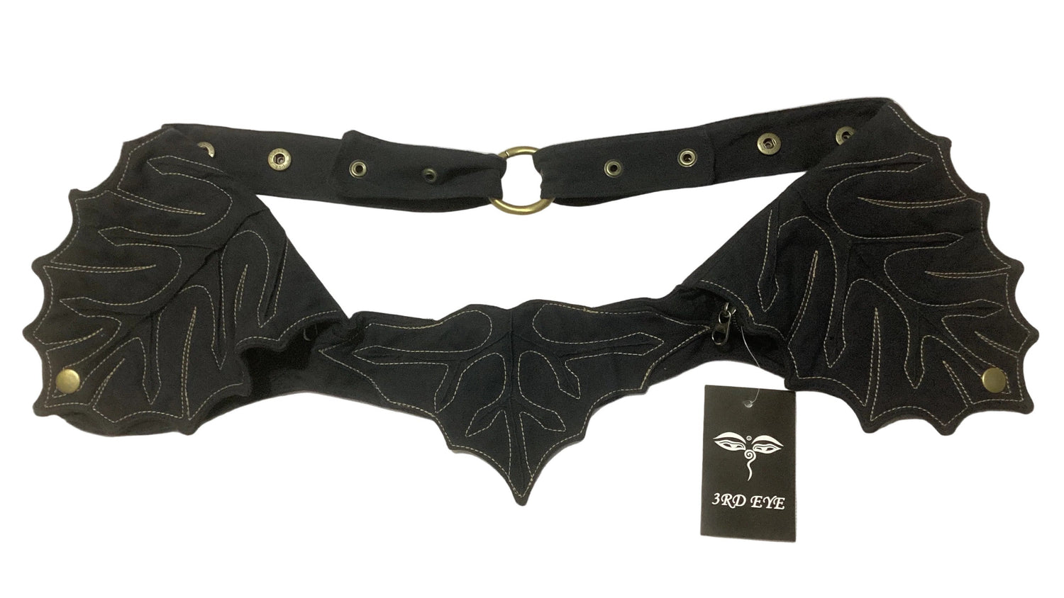 Adjustable Cotton Money Belt with Four Zip up pockets-Hand Picked Imports