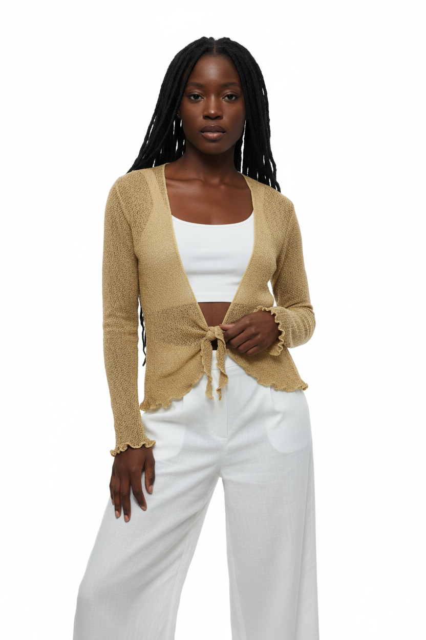 Ladies Stretchy Crochet Top Size 8 to 14-Hand Picked Imports
