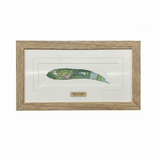 Resting in the Garden – Framed Gum Leaf Art by Susan Hend Russell-Hand Picked Imports