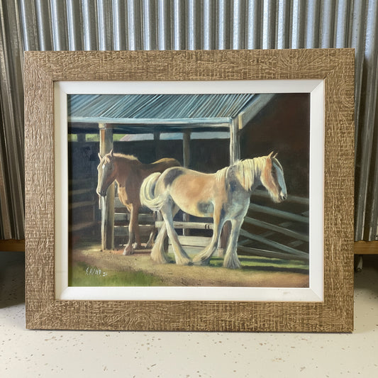 Framed Oil Painting -"Morning Light" By Susan Hend Russell-Hand Picked Imports