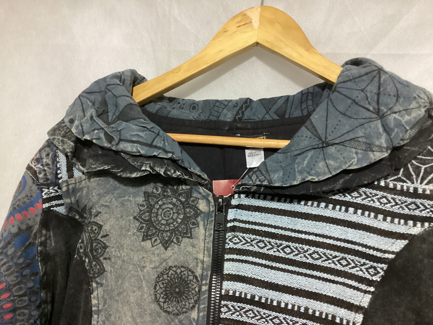 Unisex Patchwork Hippie Festival Jacket free Size-Hand Picked Imports