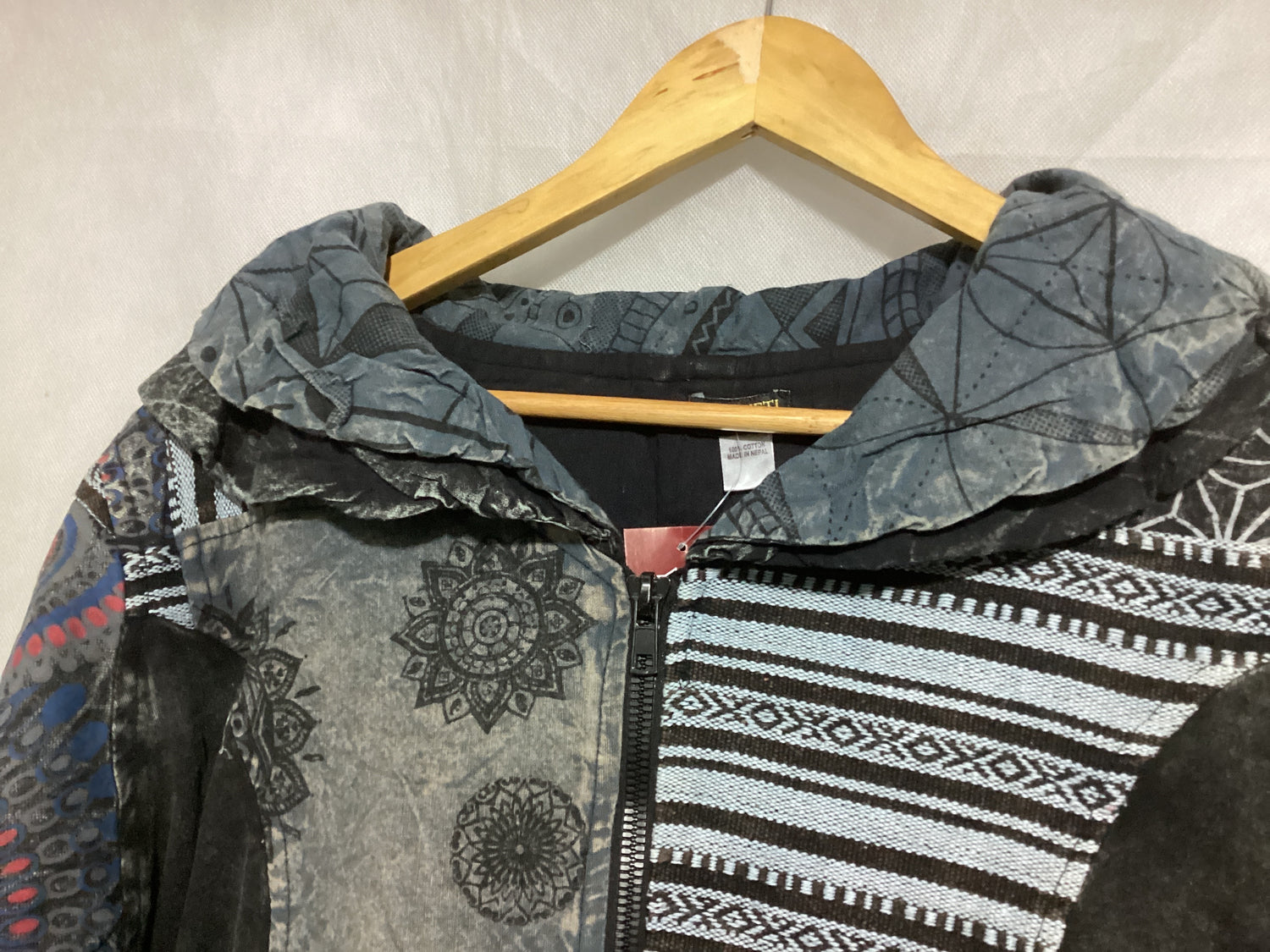 Unisex Patchwork Hippie Festival Jacket free Size-Hand Picked Imports
