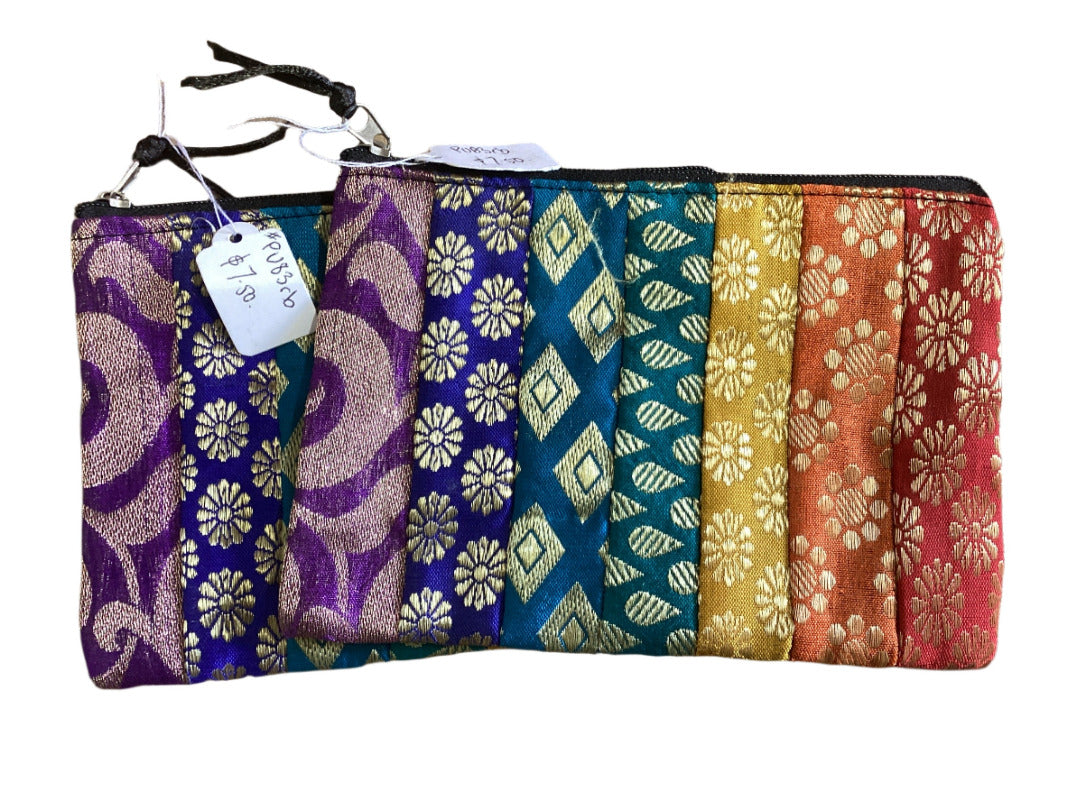 Small BoH Patchwork Coin Purse 15cm wide x 10.5 cm-Hand Picked Imports