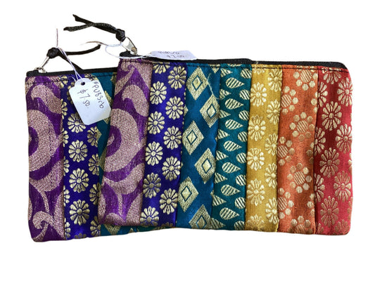 Small BoH Patchwork Coin Purse 15cm wide x 10.5 cm-Hand Picked Imports