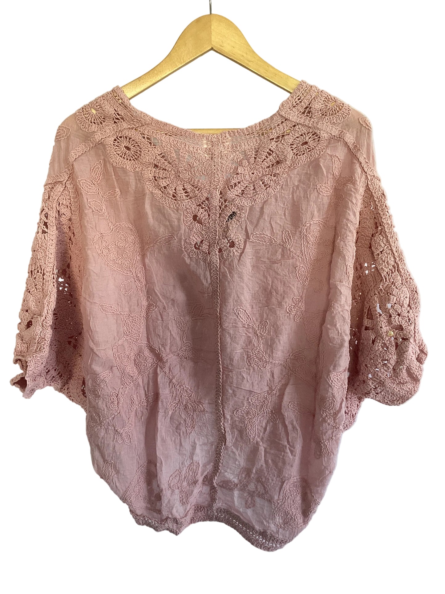 Ladies Lace Cardigans White Pink or Beige Size 10 to 14-Hand Picked Imports