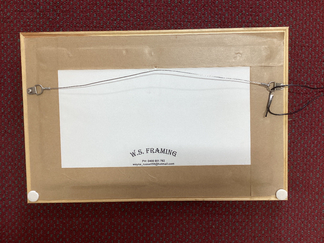 Saw Mill Cottage Blackbutt QLD on Hand Painted Gum Leaf By Artist Sue Hend Russell-Hand Picked Imports