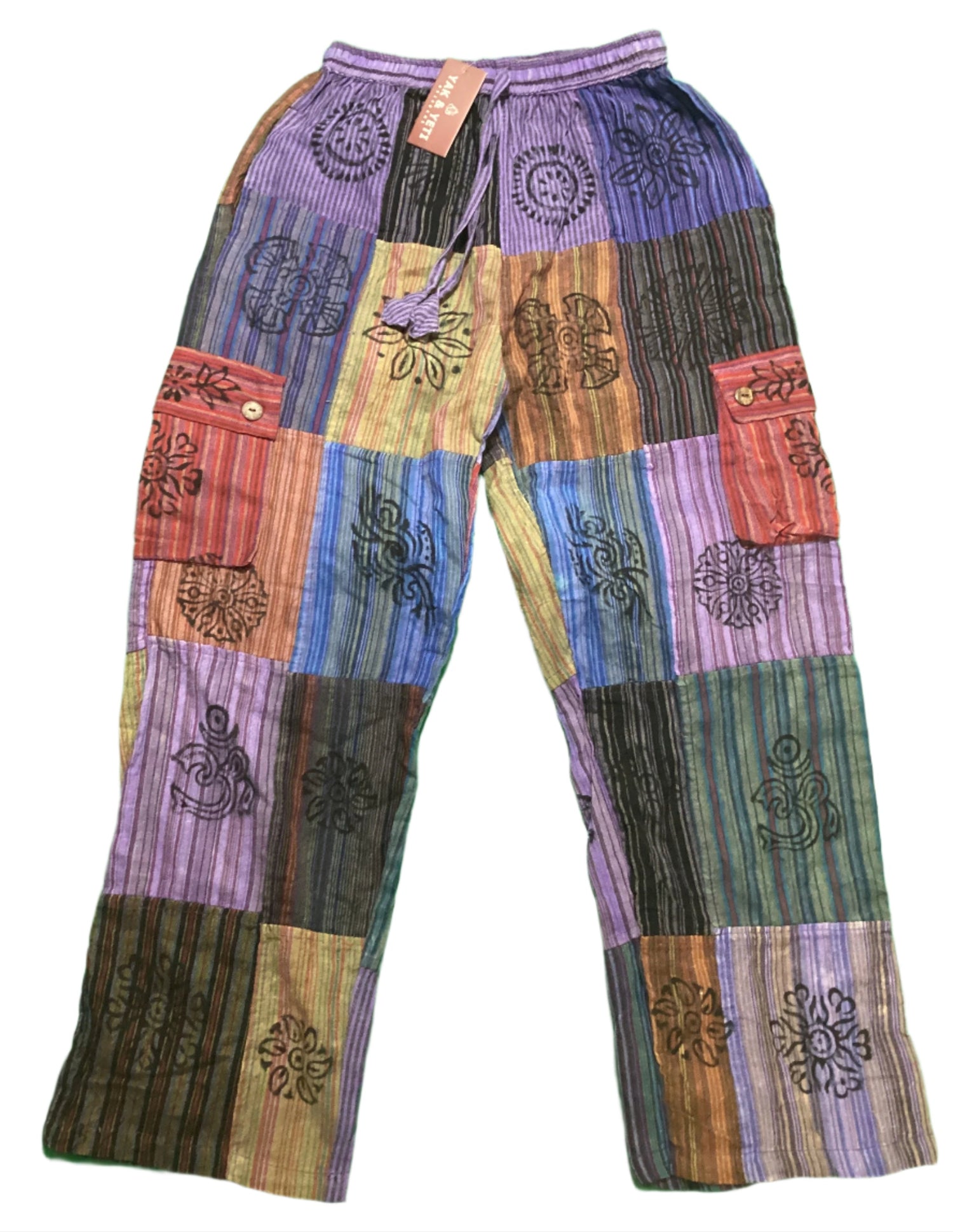 Men's/ Unisex Patchwork Cargo Pants Size Medium-Hand Picked Imports