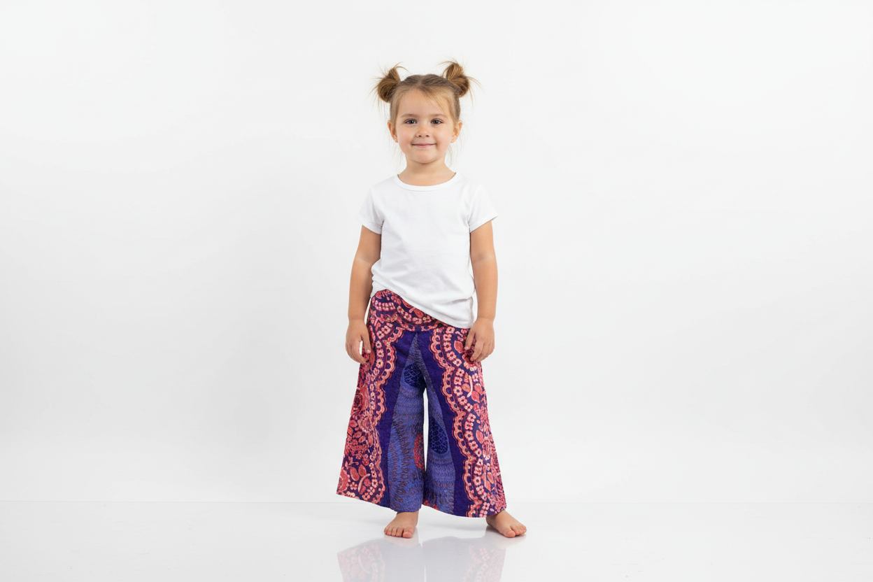 Girls Rayon Hippie Pants 5 sizes 6 months to 7 years-Hand Picked Imports