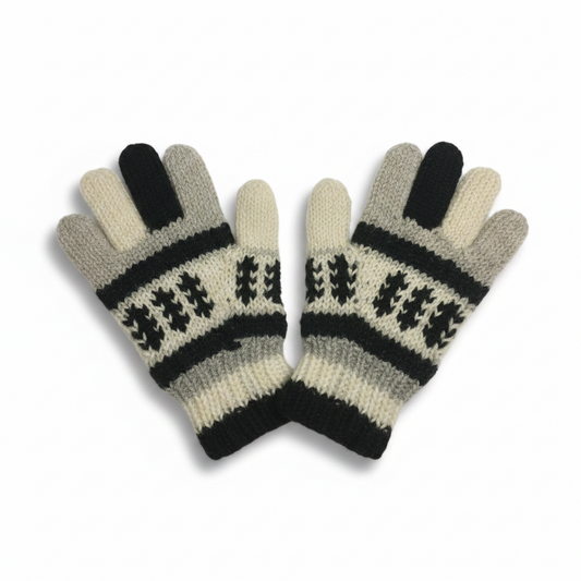 Adult Knitted Woollen Gloves Handmade in Nepal-Hand Picked Imports