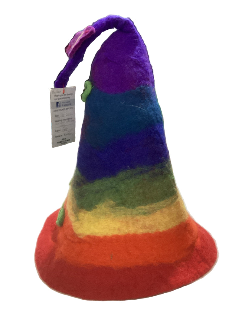 Colourfull Adult Mushroom Felt Hat Handmade in Nepal-Hand Picked Imports
