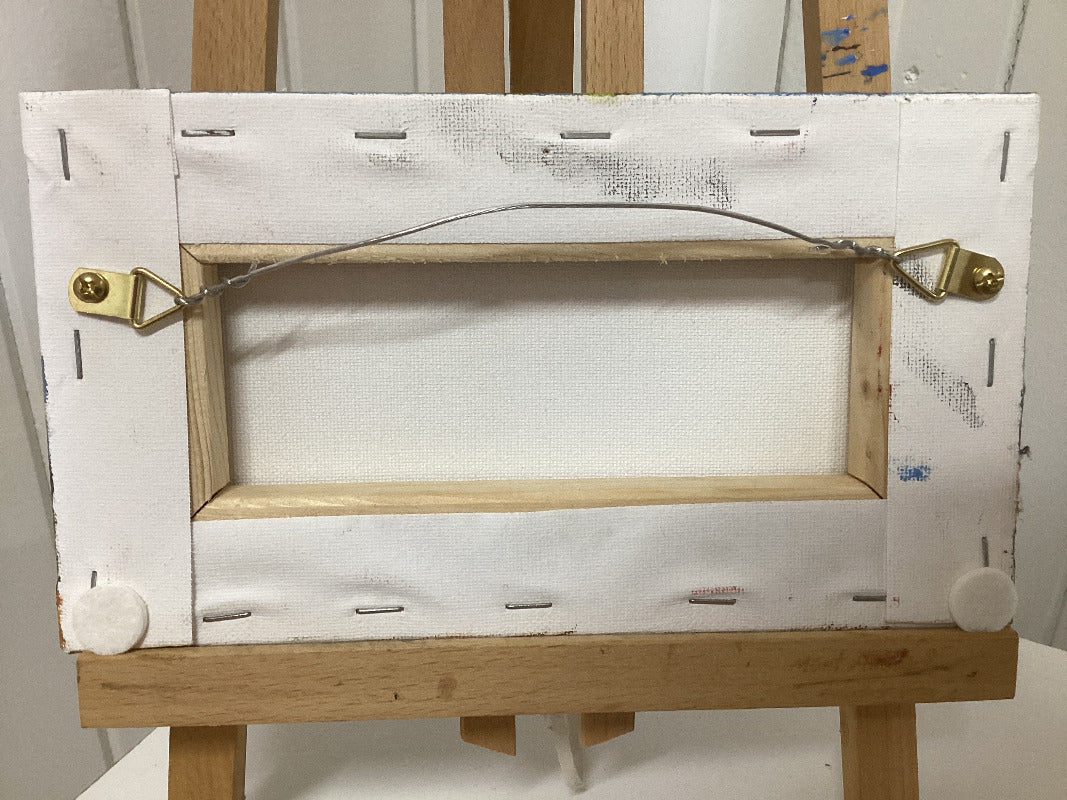 Glass House Mountains Mini Oil Painting On Stretched Canvas 10x 5” By Susan Hend Russell-Hand Picked Imports