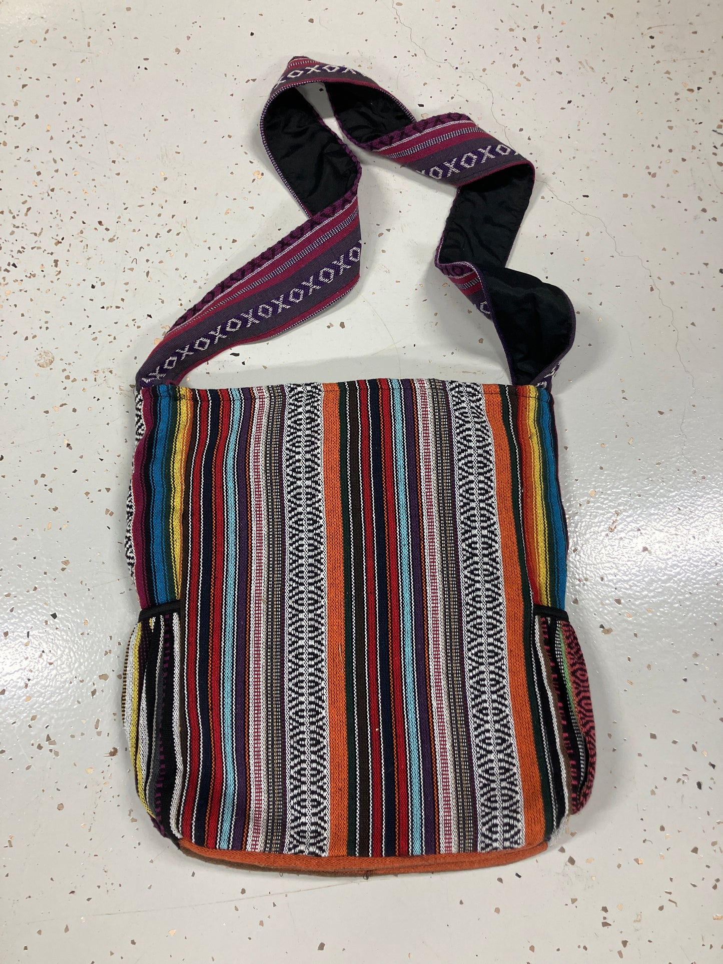 Unisex Mushroom Hemp & Cotton Shoulder Bag | Handmade in Nepal-Hand Picked Imports
