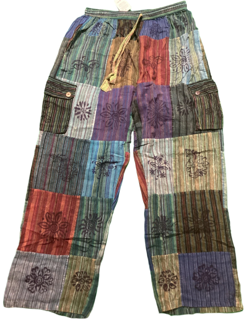 Men's/ Unisex Patchwork Cargo Pants Size X Large-Hand Picked Imports