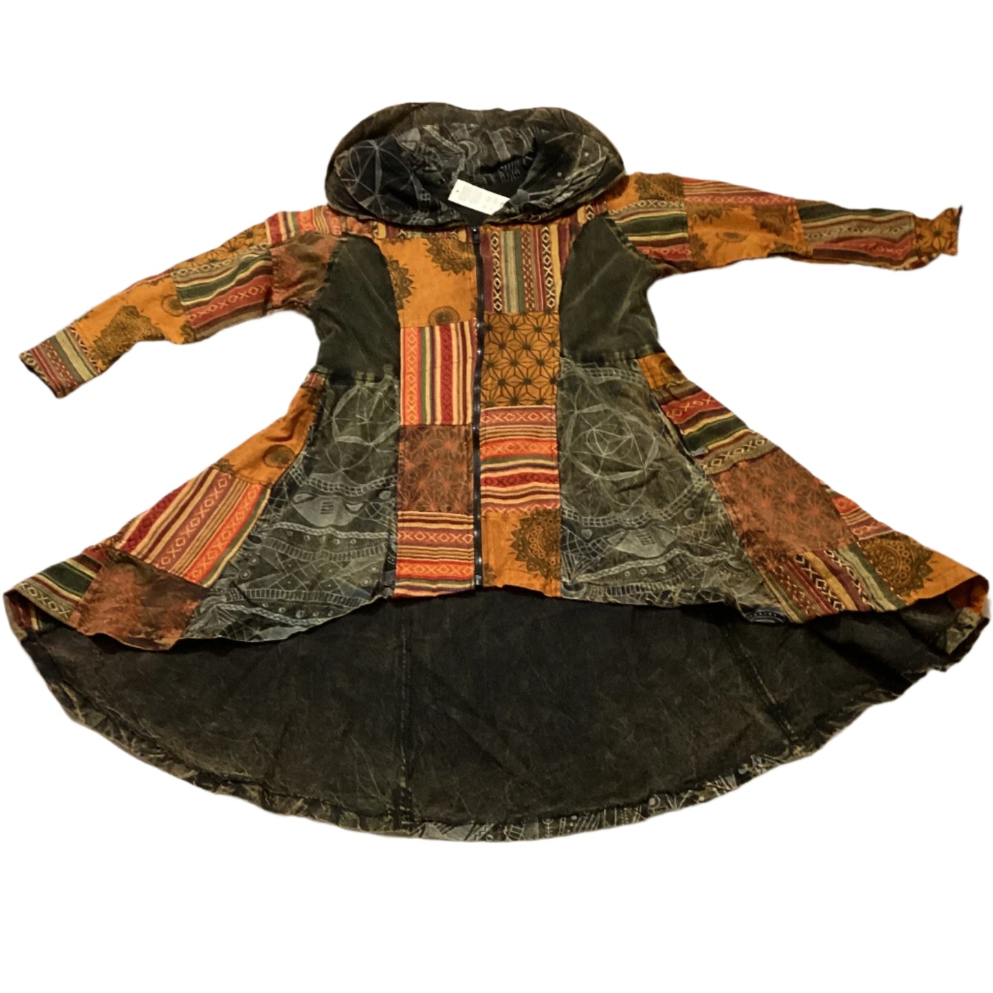 Unisex Patchwork Hippie Festival Jacket free Size-Hand Picked Imports