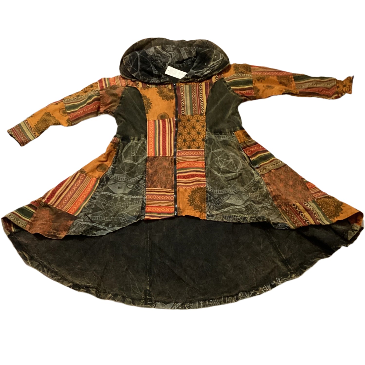 Unisex Patchwork Hippie Festival Jacket free Size-Hand Picked Imports