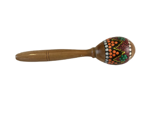 Small Hand Painted Wooden Music Maracas/shakers hand crafted in Indonesia-Hand Picked Imports