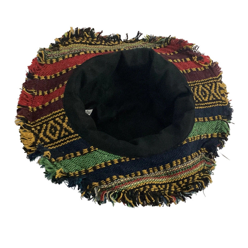 Teal Patchwork Hippie Hat | Handmade in Nepal | 64 cm-Hand Picked Imports