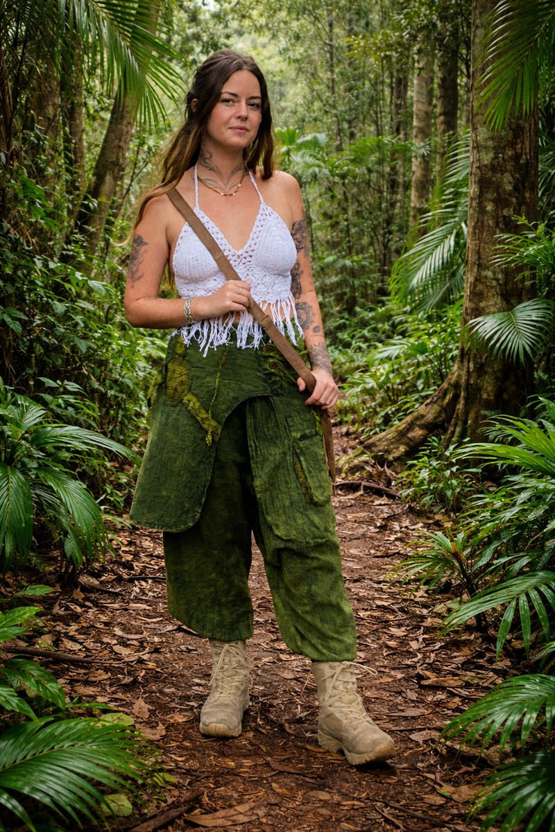 Stonewashed Unisex Aladdin Festival Hippie Pants Four Colours-Hand Picked Imports