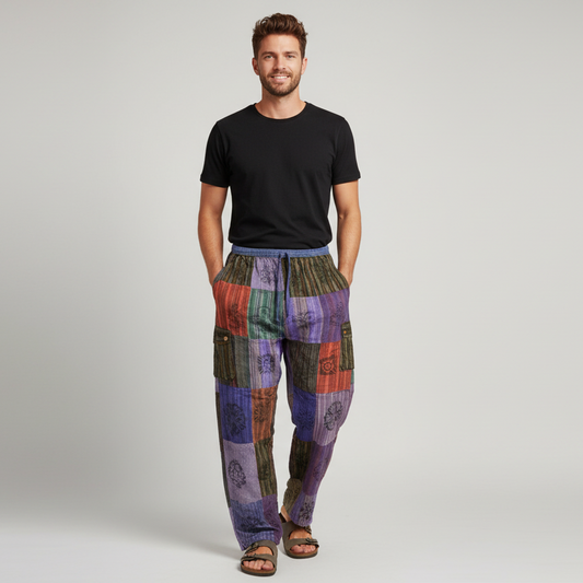 Men's/ Unisex Patchwork Cargo Pants Size X Large-Hand Picked Imports