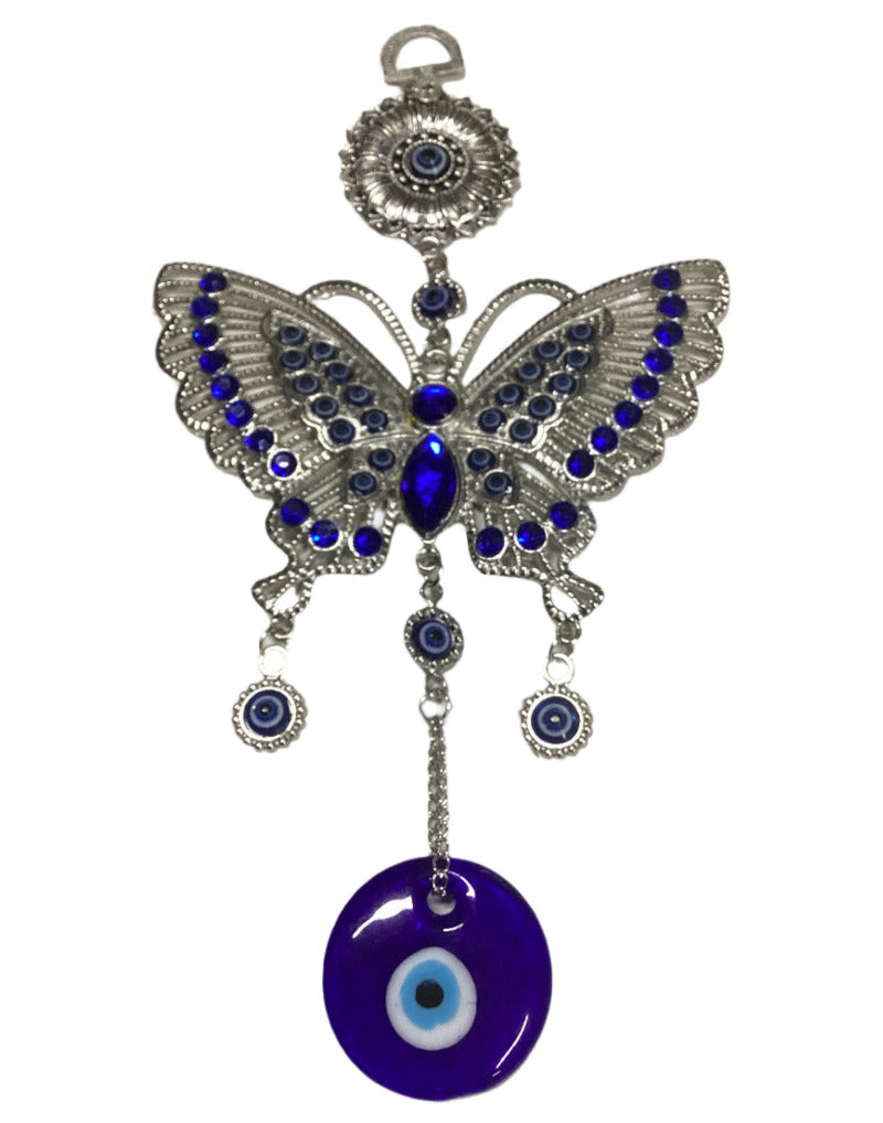 Turkish Evil Eye Butterfly Owl Elephant Wall Hangings-Hand Picked Imports