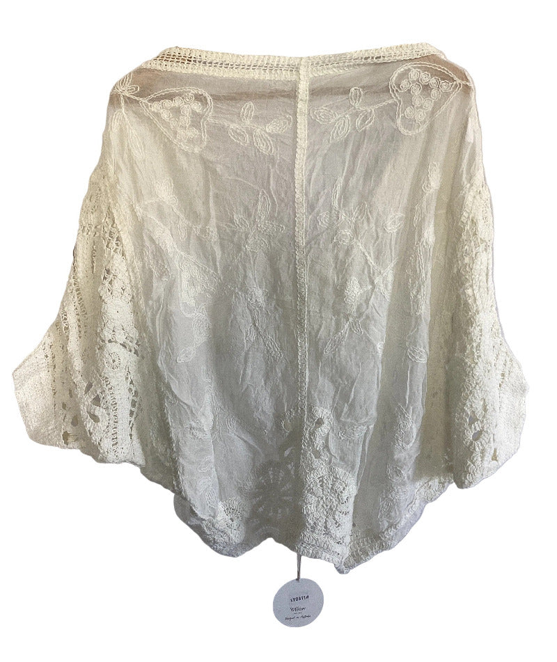 Ladies Lace Cardigans White Pink or Beige Size 10 to 14-Hand Picked Imports