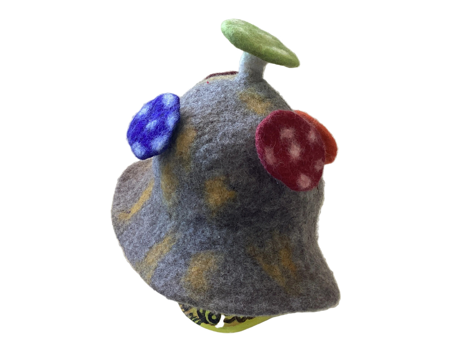 Colourful Adult Mushroom Felt Hat - Handmade in Nepal-Hand Picked Imports