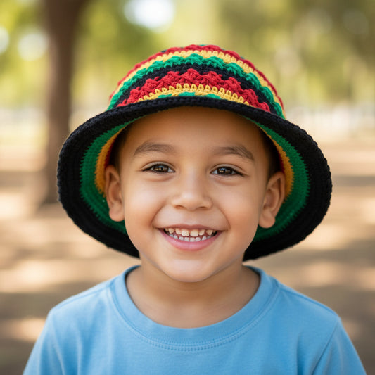 Kids Rasta Festival Unisex Sun Hat Size Kids 1-5 years-Hand Picked Imports