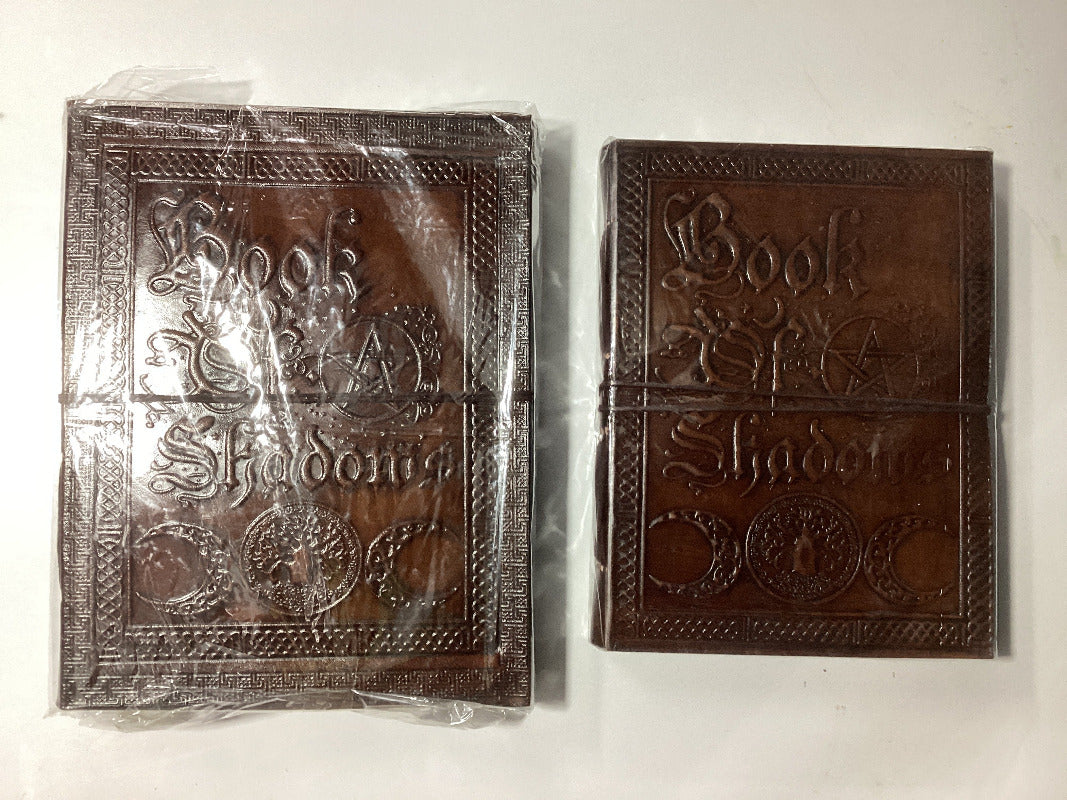 Leather Journal/ Book of Shadows Handmade Paper from India Sizes Large or Medium-Hand Picked Imports