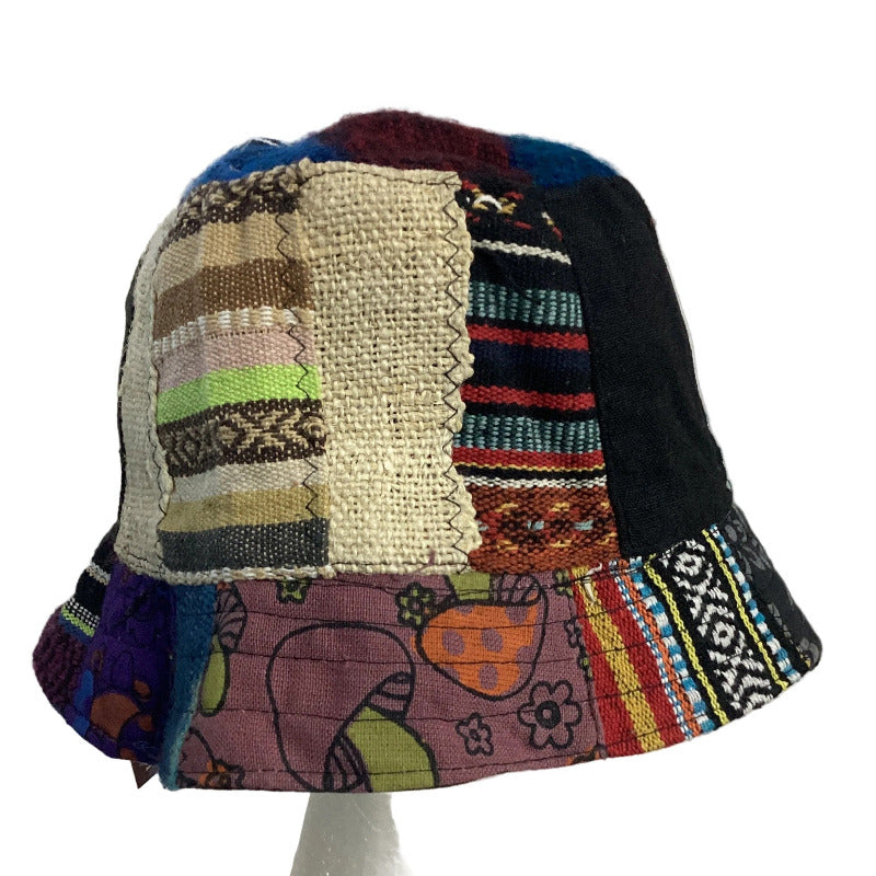 Patchwork Cotton Unisex Hippie Hat Handmade in Nepal-Hand Picked Imports