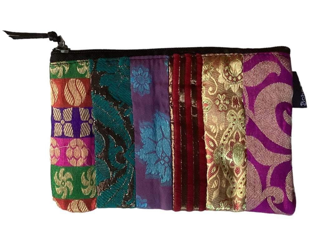 Small BoHo Deva Patchwork Coin Purse 15cm wide x 10.5 cm-Hand Picked Imports