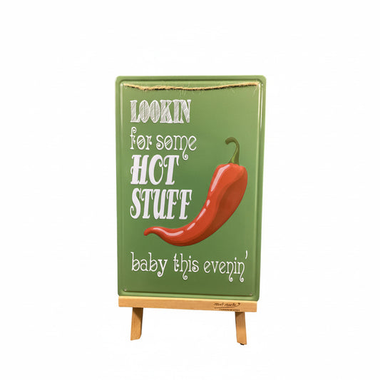 Hot Stuff Chilly - Tin Sign 30 X 20 cm-Hand Picked Imports